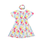 Sleeveless short dress with bandana by Pompelo